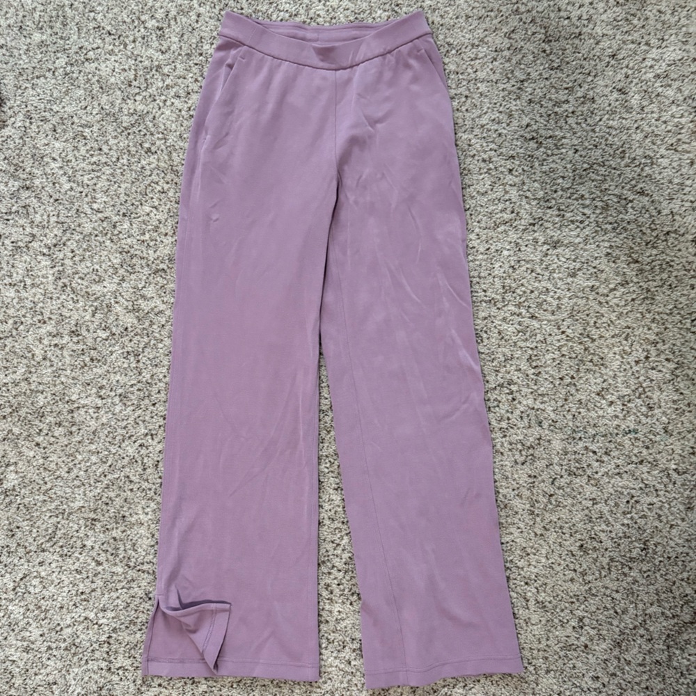 Lululemon Softstreme High-Rise Wide-Leg Pique Pant